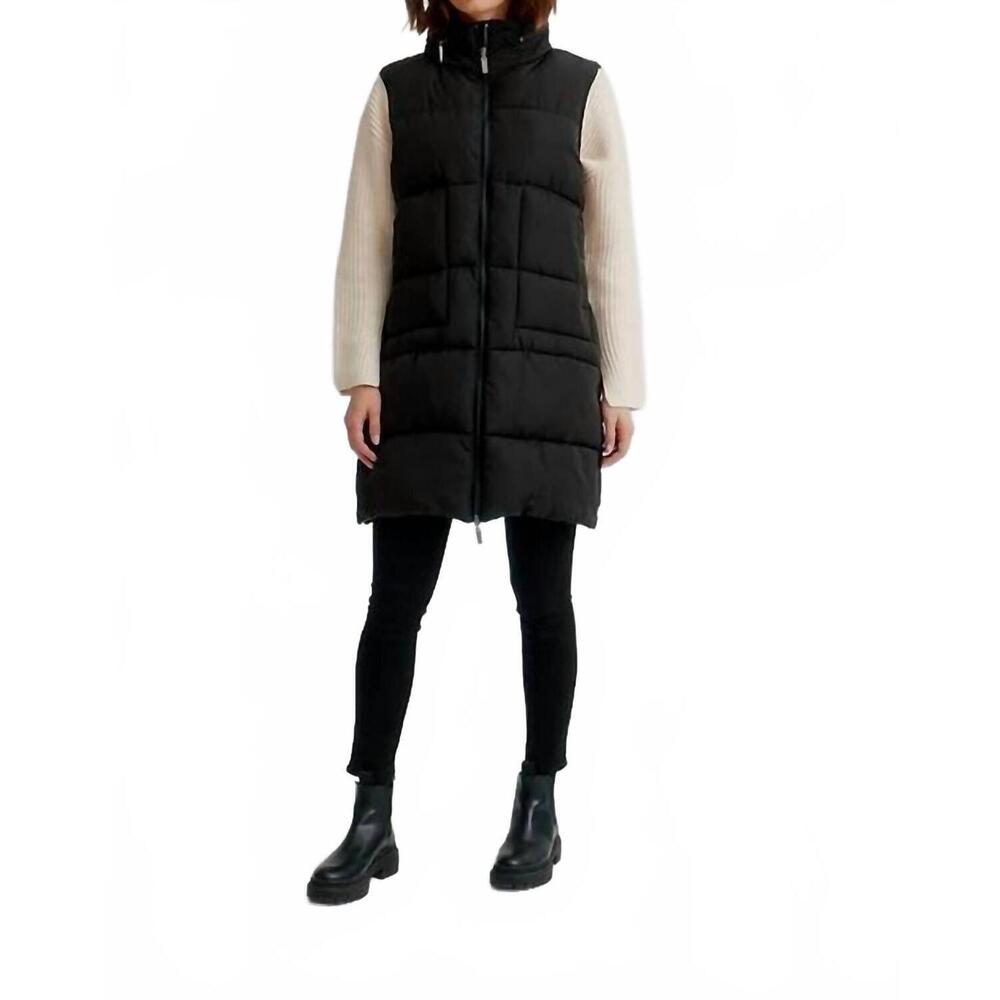 NEW NIKKI JONES super light quilted puffer vest in black